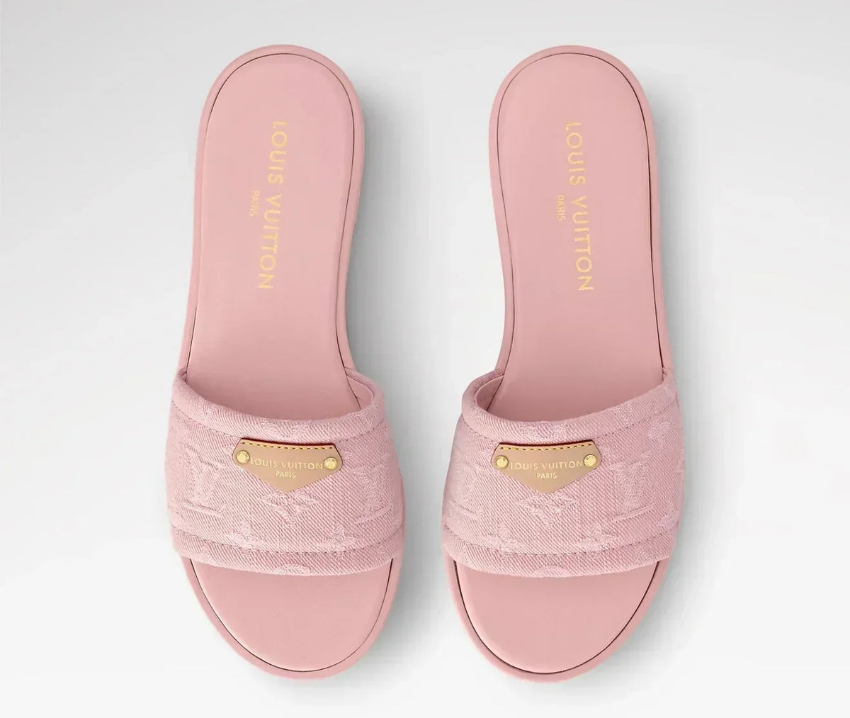 “LV“ Denim Sandalen