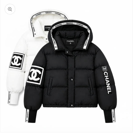 ‘‘CC“ Hooded Puffer Jacke