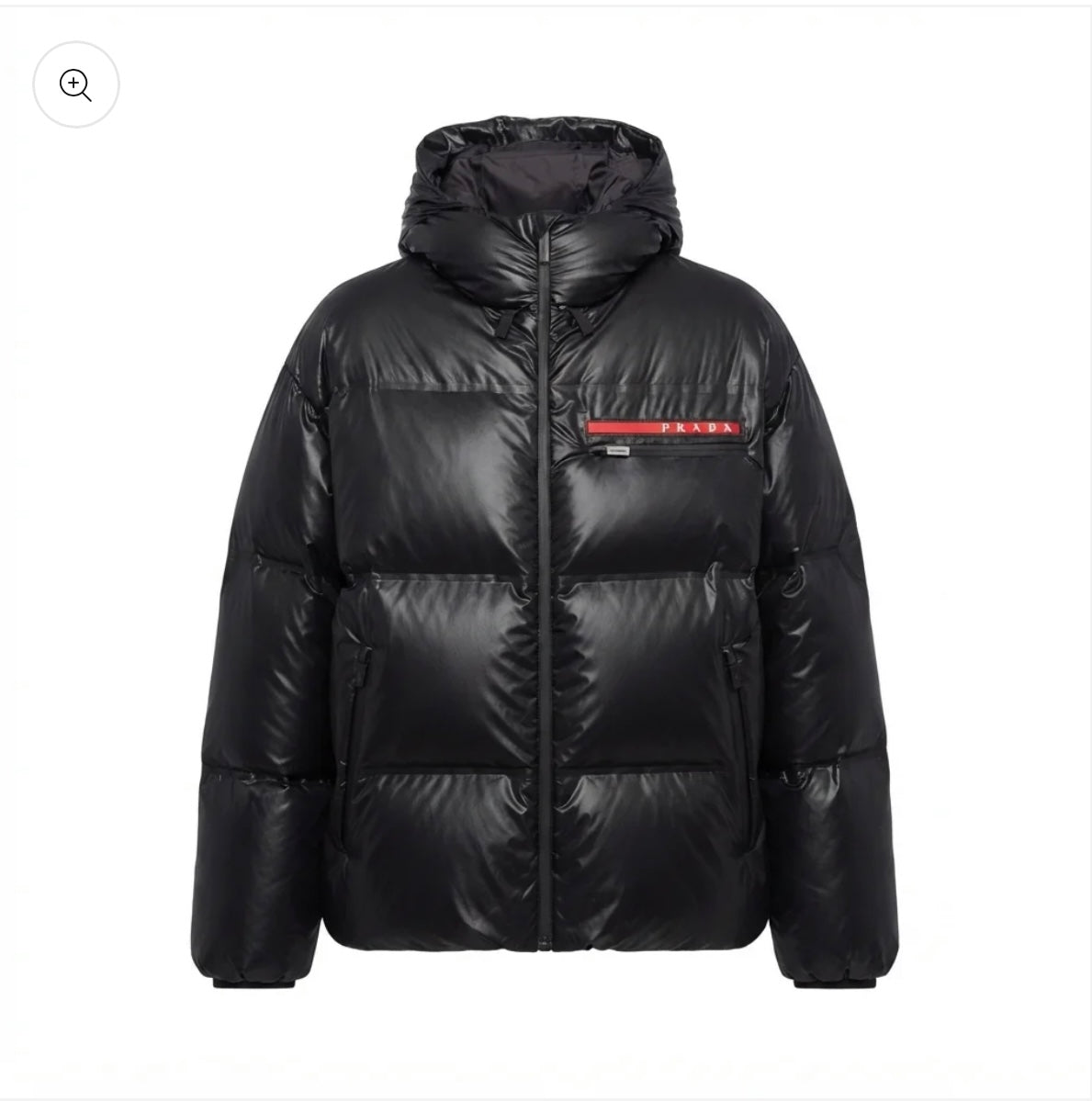 ‘‘PR“ Glossy T Puffer Jacke