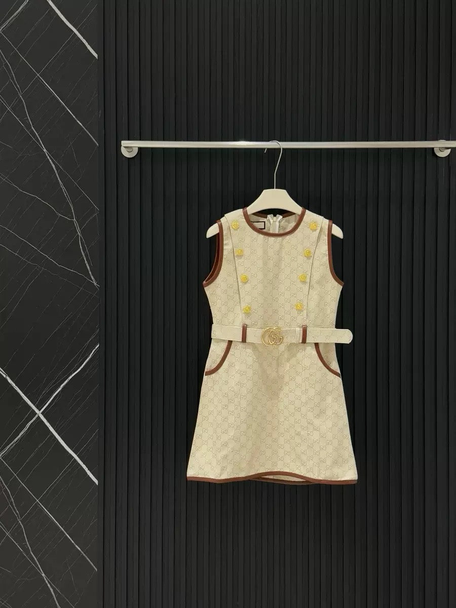 ‘‘GG“ Kleid mit Gürtel