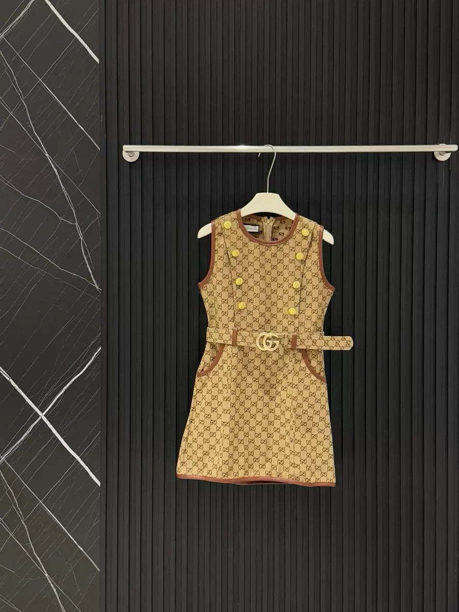 ‘‘GG“ Kleid mit Gürtel