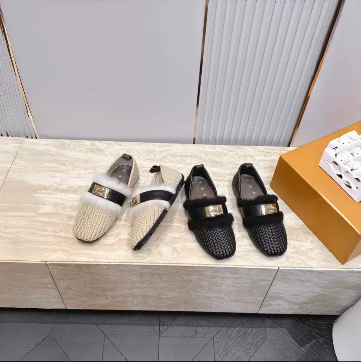 ''LV'' Flat Loafer