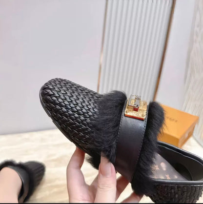 ''LV'' Flat Loafer