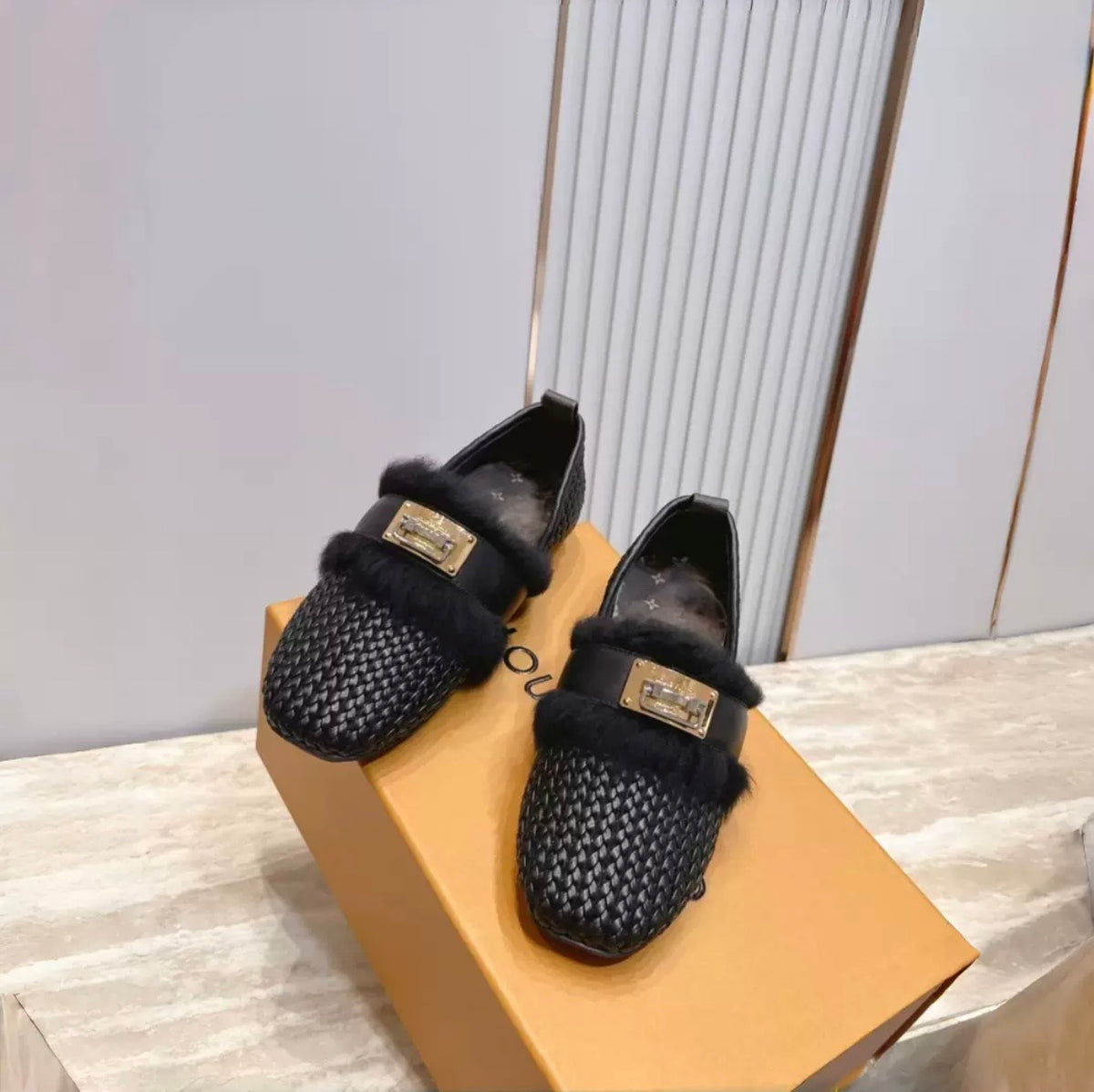 ''LV'' Flat Loafer