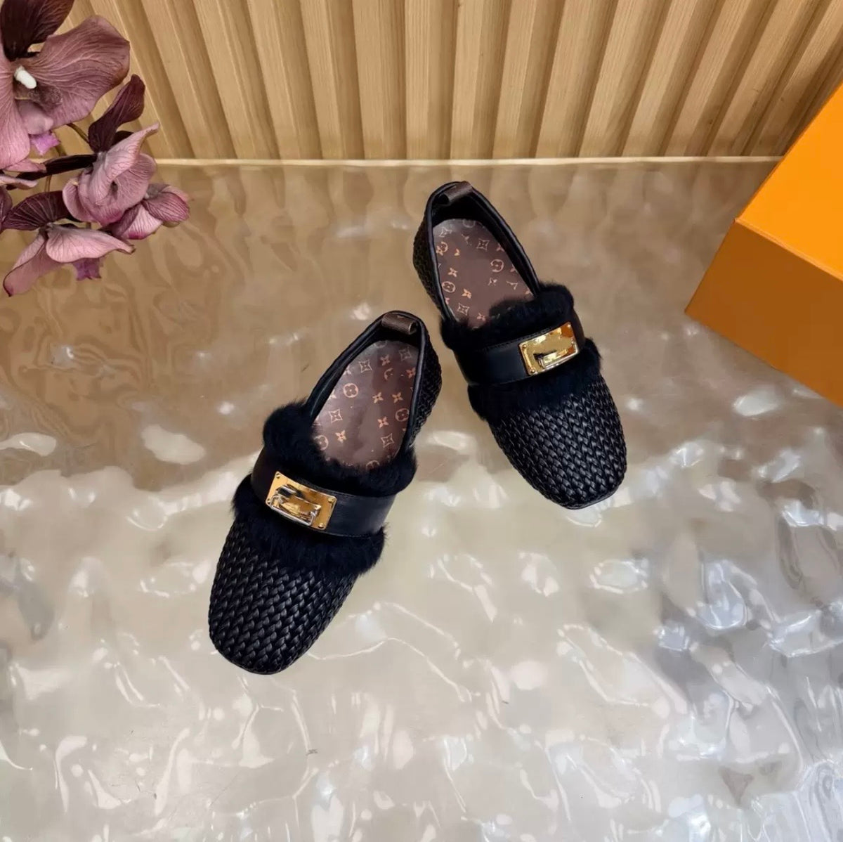 ''LV'' Flat Loafer