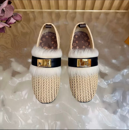 ''LV'' Flat Loafer